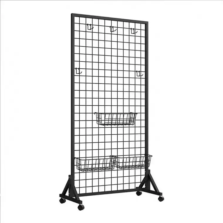 Custom Wire Magazine Rack Wire Newspaper Rack Wire Grid Metal Potato Chips Display Rack