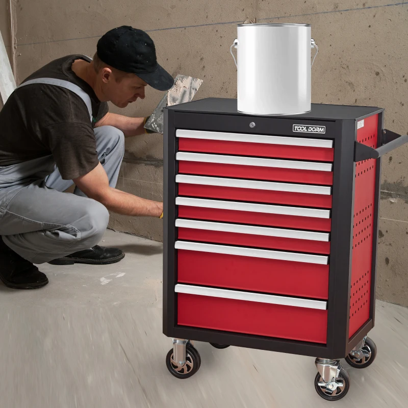 Cabinet Drawer Height Help Inch Moving Tool Tool cabinet Wheels Width 28inch 7 Drawer Tool Cabinet