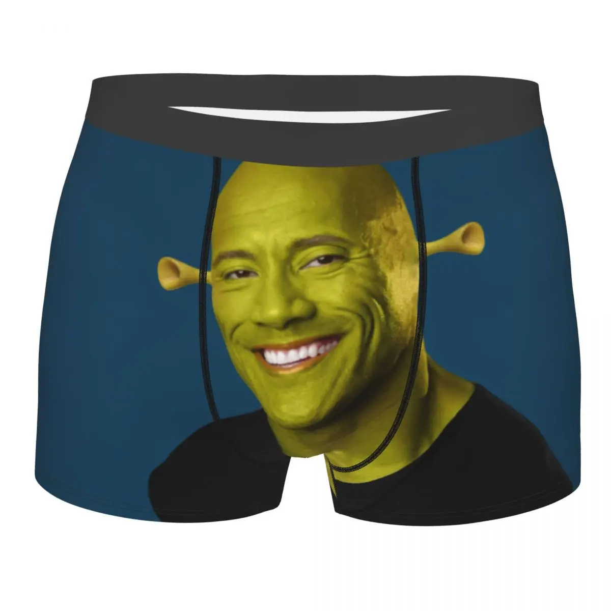 Dwayne The Shrok Johnson Underwear Men Sexy Print Custom The Rock Muscle Man Boxer Shorts Panties Briefs Soft Underpants