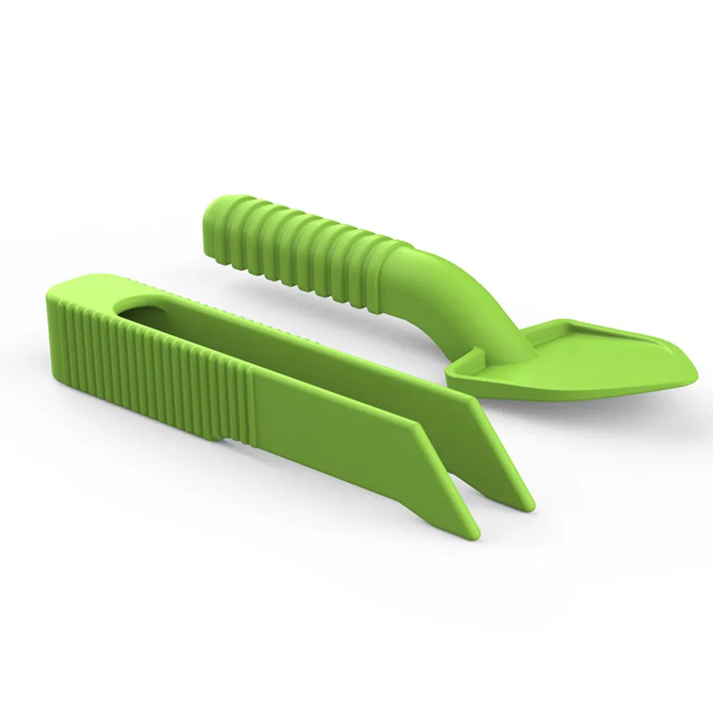 5Set Reptile Cleaning Tools Set Poop Scooper Feeding Tongs Terrarium Cleaner for Lizards Snakes Bearded Dragons Geckos Rats view 4