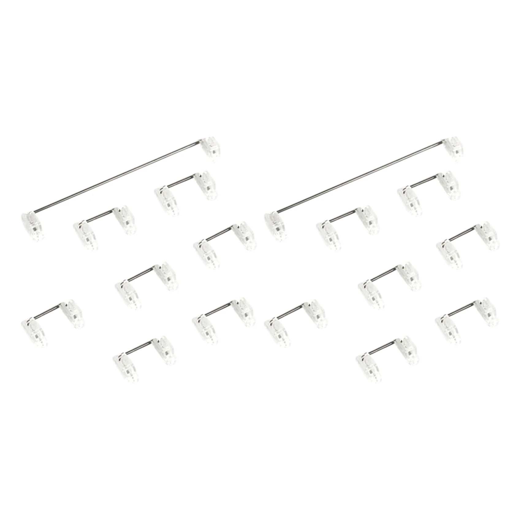Delicate Texture-2X Mechanical Keyboard Cherry Mx Switch Pcb Mounted Cherry Stabilizer Clear Transparent Case