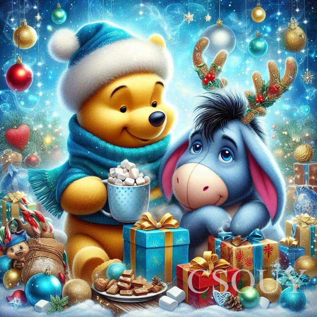 Crystal 100% Fairy Dust Square Drill Full Diy Diamond Painting Cross Stitch Christmas Gifts Embroidery Mosaic Decor Needlework