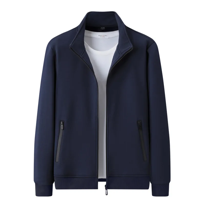 

Spring Autumn Cotton Blend Men's Hoodie Jaet Loose Fit Sportswear Running Fitn Casual Zipper Closure Color