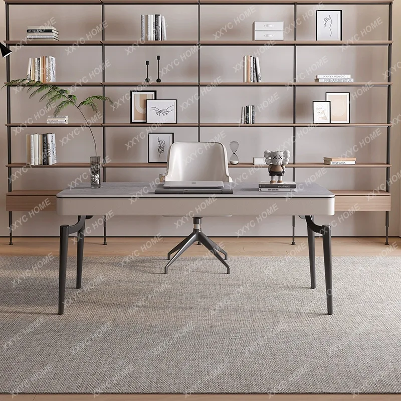 M  minimalist desk light luxury household high-end simple computer desk matte rock slab desk