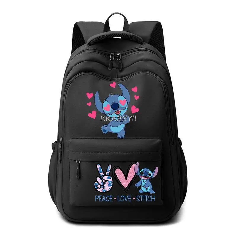 Mochila impermeável de grande capacidade, Lilo e Stitch Mochila Bagpack de viagem, Sacos escolares para adolescentes, estudantes