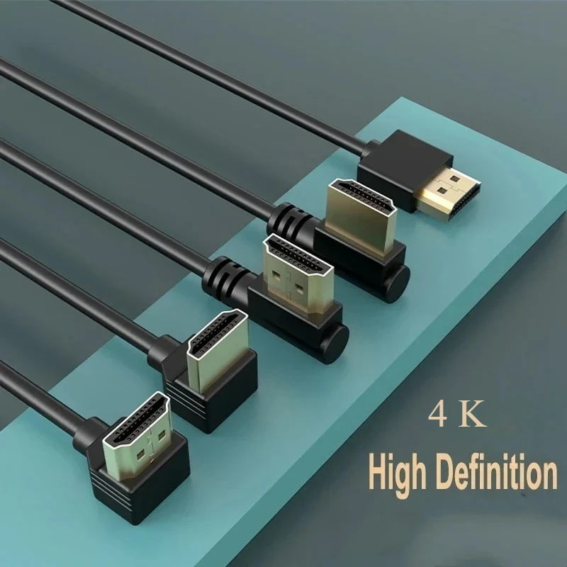 

90 Degree HDMI 2.0 Cable - Graphene Enhanced for Space-Saving Installations | 4K, 3D & High Refresh Rate Aux Cable Hdmi Cable