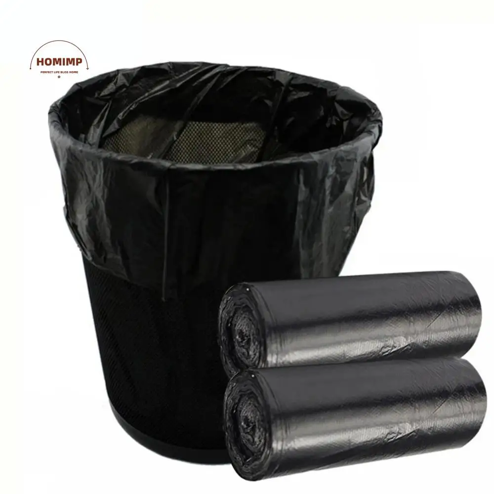 

100pcs Plastic Black Rubbish Bag Disposable Thicken Garbage Bag Flat-mouth Multi-purpose Trash Bag Protect Privacy