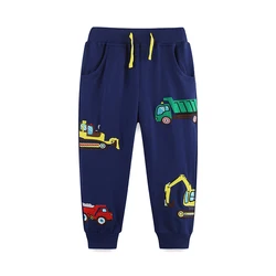 Boys' Trousers Autumn New Pure Cotton Car Printed Trousers Casual Children's Wear 2-7Y