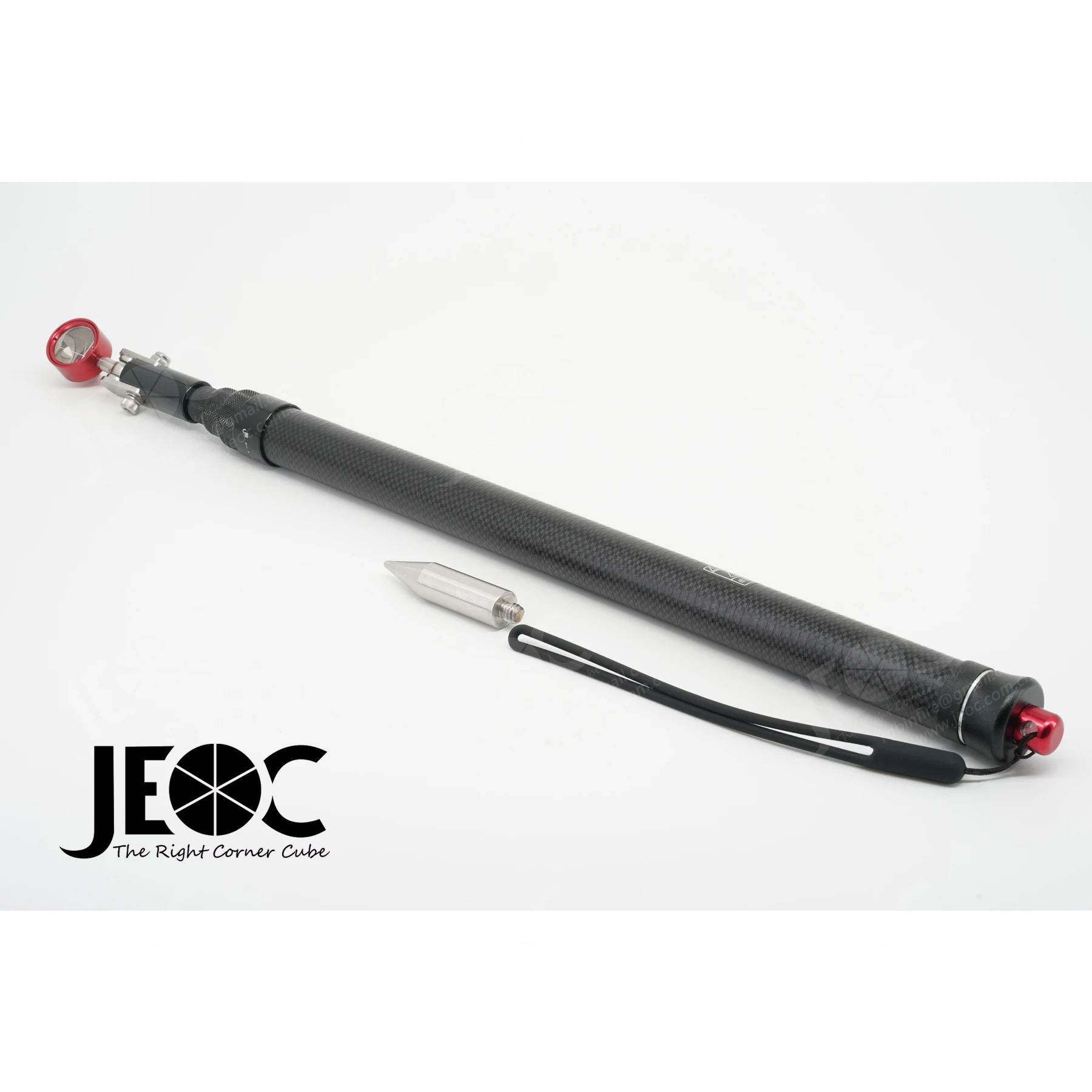 JEOC J-70Ex 0mm Offset Carbon Fiber Stick Prism, Mini Reflector with Telescopic Pole, Replacement of Myzox M-700S