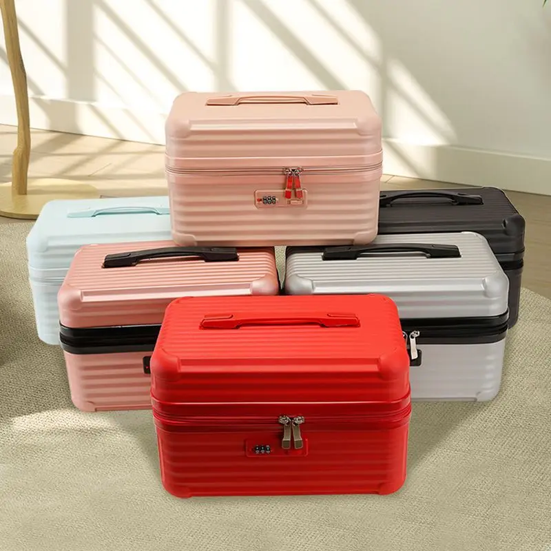 14/16 inch Lightweight Mini Travel Suitcase Cosmetic Box Waterproof Hand Luggage Organizer Makeup Case Portable Boarding Case