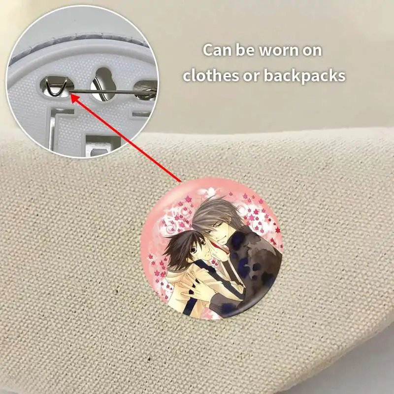Junjou Romantica Game Anime Character Badge Brooch anchor Peripherals Pin Metal Chest tag Trinket Pendant Fashion Lapel