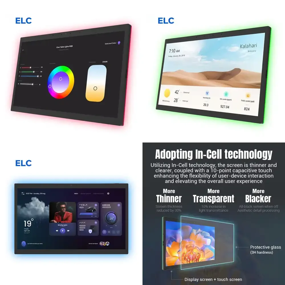 

for RK3566 for Android 13 Smart Home Control Device with Incell Touch Screen Display Tablet for Home Automation System