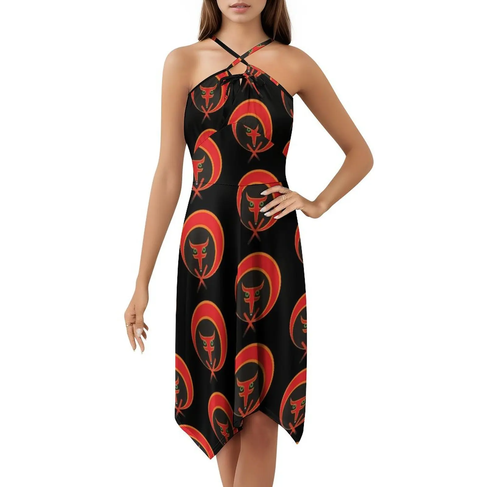 ثعلب خجول مع غريب الأطوار المخفية. فستان كاجوال على الطراز الكوري للنساء فساتين مكتب يومية بسيطة للسيدات Fox Fantastic Mr Fox Red Fox #5