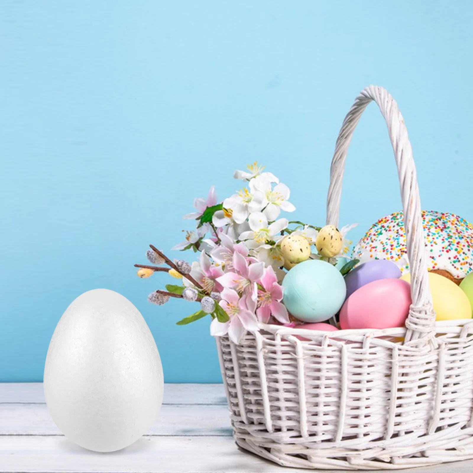 3 stuks decoratieve paaseieren, lichtgewicht, onbreekbaar schuim, ambachtelijke eieren, glad oppervlak voor kinderen, schilderen, vakantiedecoratie