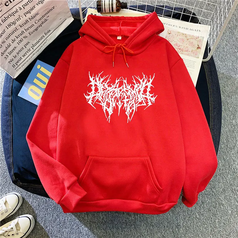 Gothic übergroßes Y2K Herren- und Damen-Kapuzen-Langarm-Harajuku-Sweatshirt, Street-Hip-Hop-Mode-Damen-Kapuzenpullover