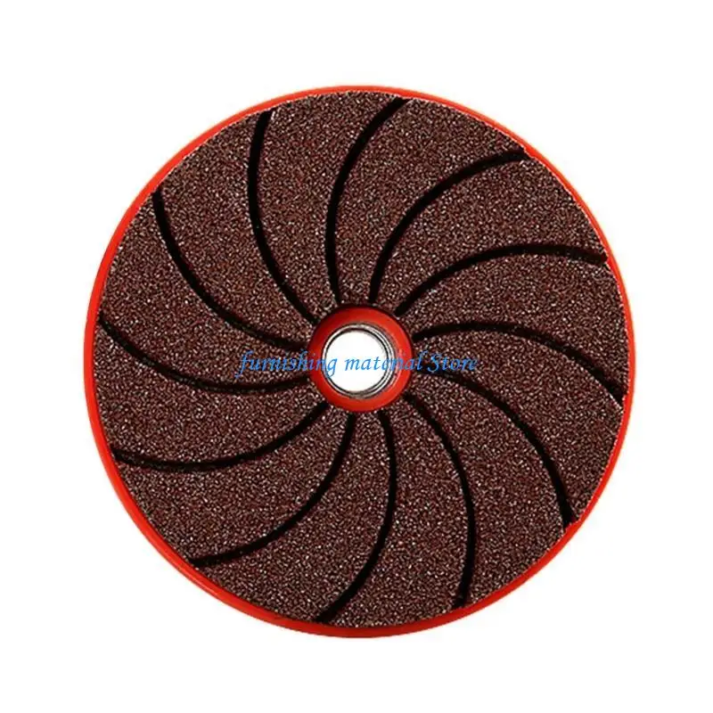 

Y5GD Carborundum Polishing Pads Backer Pad Wet/Dry Polish Pad Kits for 100 Type Grinder Drill Grinder Polisher Pad