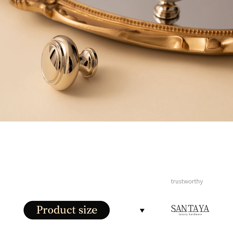 Bright gold PVD brass cabinet handle product image 18