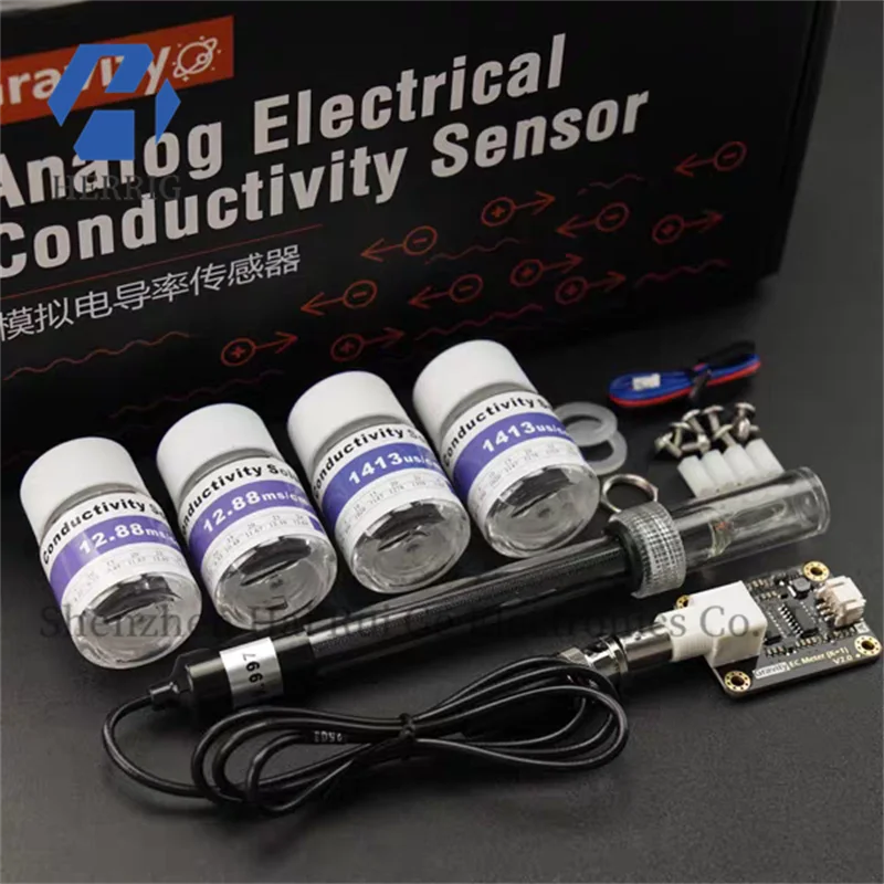 

DFRobot analog conductivity meter (K=1) sensor module compatible with Arduino liquid water quality monitoring