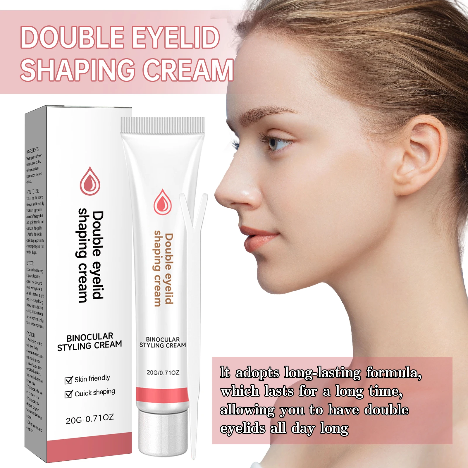 Invisible Eyelid Tape & Glue Set - Traceless, Quick-Drying, Long-Lasting for Natural Double Eyelids, Easy to Apply Makeup Tools