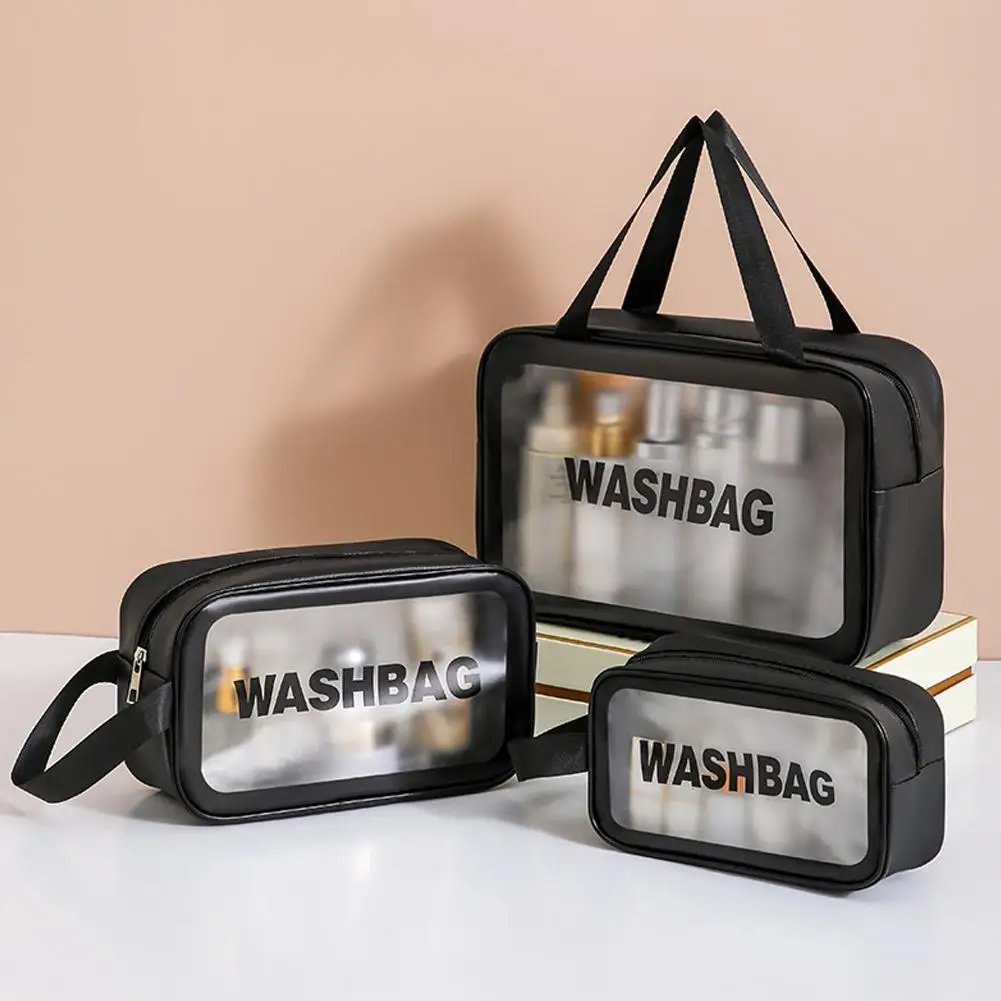 Portable Travel Wash Bag Female Transparent Waterproof Makeup Storage Pouch Large Capacity Cosmetic Organizer Beauty Women Case