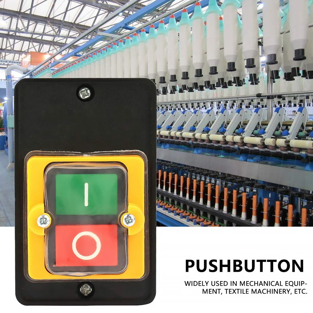 

Push Button On-off Switch Portable Removable Dustproof Anti-rust 5mm Mounting Hole Copper Contactor Workshop Switches