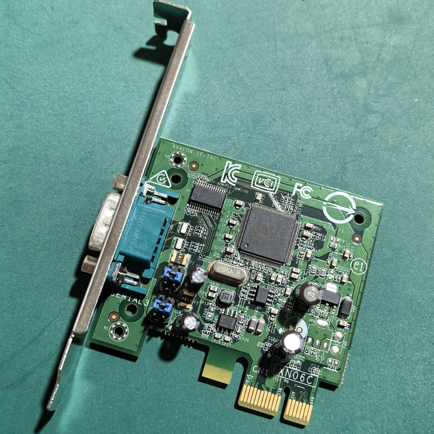 For Dell T3630 T3640 T3650 Workstation 9 Pin RS232 PCIE Serial Card New 7PHFC