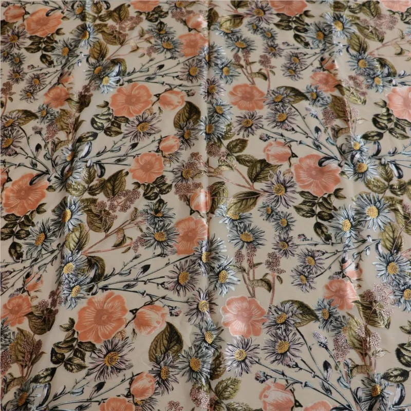 

Woven brocade viscose printed mottled burnt gauze velvet fabric sleeping dress cheongsam