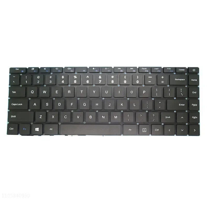 JY Laptop Keyboard For Teclast F7 Plus III F7 Plus 3 14.1' United Stated US/French FR Black (ESC Long Key) No Frame New