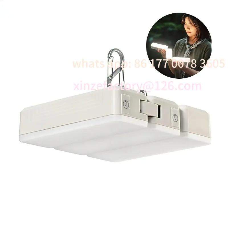 

Customizable Camping Tent Light LED Rechargeable Portable Torch Work Lamp Maintenance Lighting Outdoors Type-C Folding Light