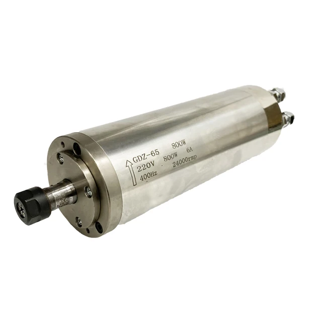 High Precision Spindle Motor Water Cooled 1.2kw 220V High Speed 40000rpm 666Hz Spindle Motor For Drilling Pcb