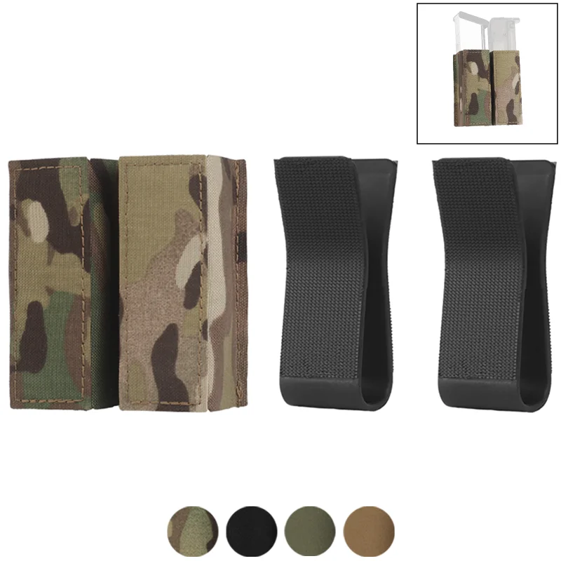 

Dual 9mm Quick Release Pouch Detachable Insert Panel 1.75 Inch Belt Compatible Airsoft Gear Organizer