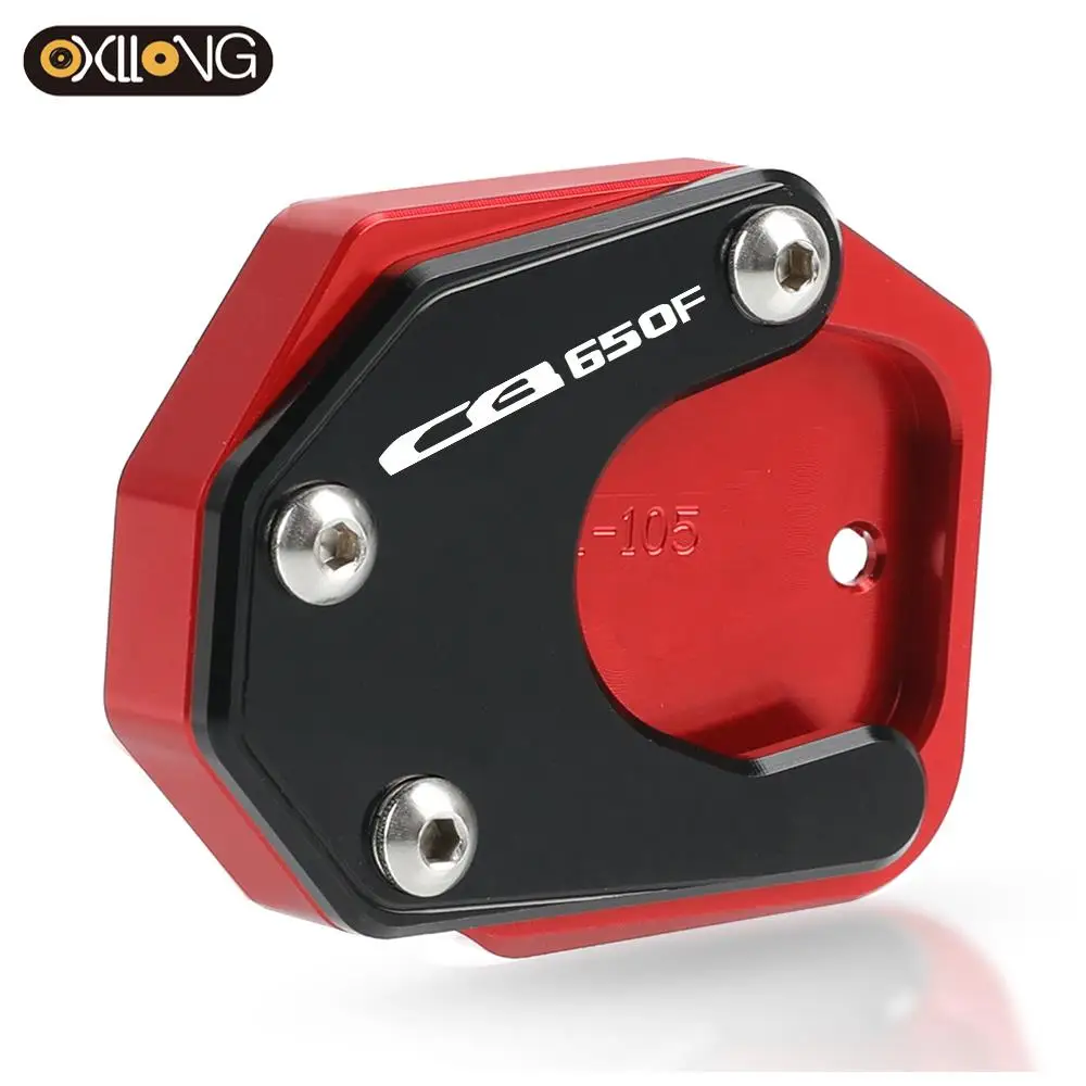 For HONDA CB650F CB 650F 2014 2015 2016 2017 2018 Motorcycle Kickstand Foot Side Stand Extension Pad Support Plate Enlarge Stand
