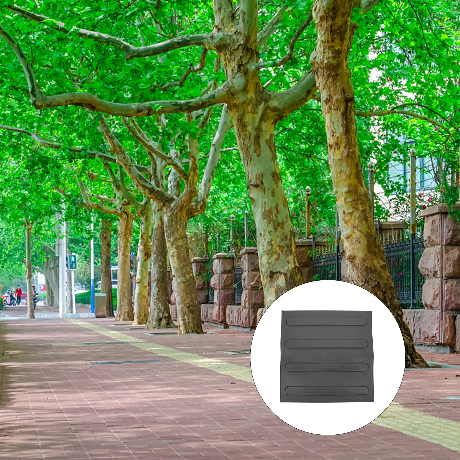 

4 листа тротуарной плитки для незрячих: удобные, безопасные, с нескользящей поверхностью, многофункциональные плиты для уличных дорожек и открытых пространств