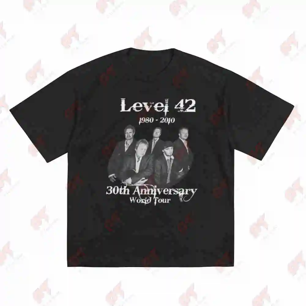 Level 42 30th Anniversary World Tour Short Sleeve Tee 100% Cotton T-Shirt
