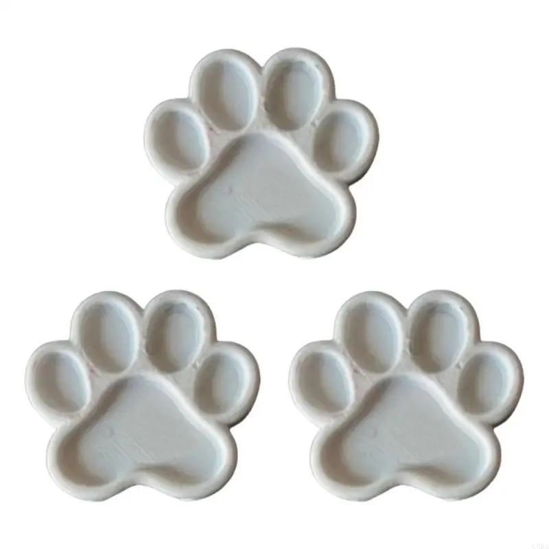 

CORA 3Pcs Kitten Claw Palette 5 Wells Paint Mixing Tray Portable Finger Palette for Artist Student Outdoor Sketching