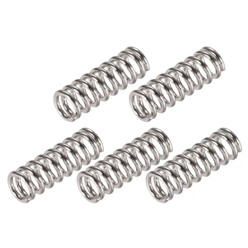 3D Printer Extruder Compression Spring Set, Metal Replacement Parts, 5 Piece Tension Spring Pack for Extruder Maintenance D2RC
