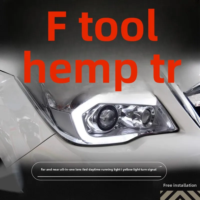 2PCS  Suitable for 13-18 Subaru Forester headlight assembly modified high-end LED daytime running light double lens headlight