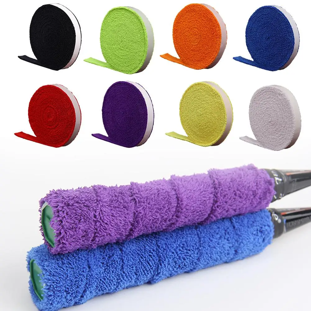 

1 Reel 5m Towel Glue Grip Badminton Tennis Racket Overgrips Tape Racket Grip Grip Non-slip Tape Band Sweat Badminton