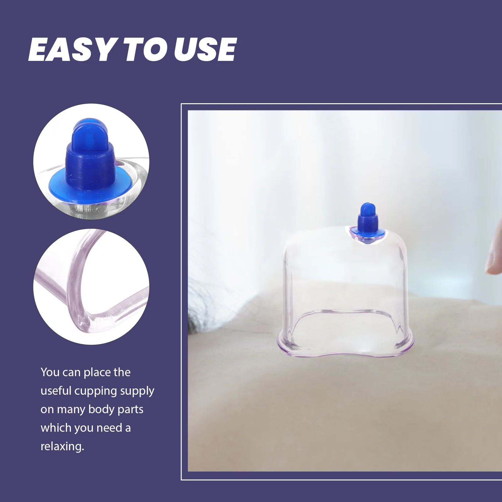 

Надежная вакуумная банка для массажа тела, глубокого массажа тканей и улучшения кровообращения, для домашнего или салонного использования.