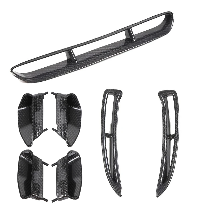 Reale In Fibra di Carbonio Copertura Del Motore Auto di Aspirazione Dell'aria Telaio Trim Accessori Auto Per Chevrolet Corvette C6 2005-2013