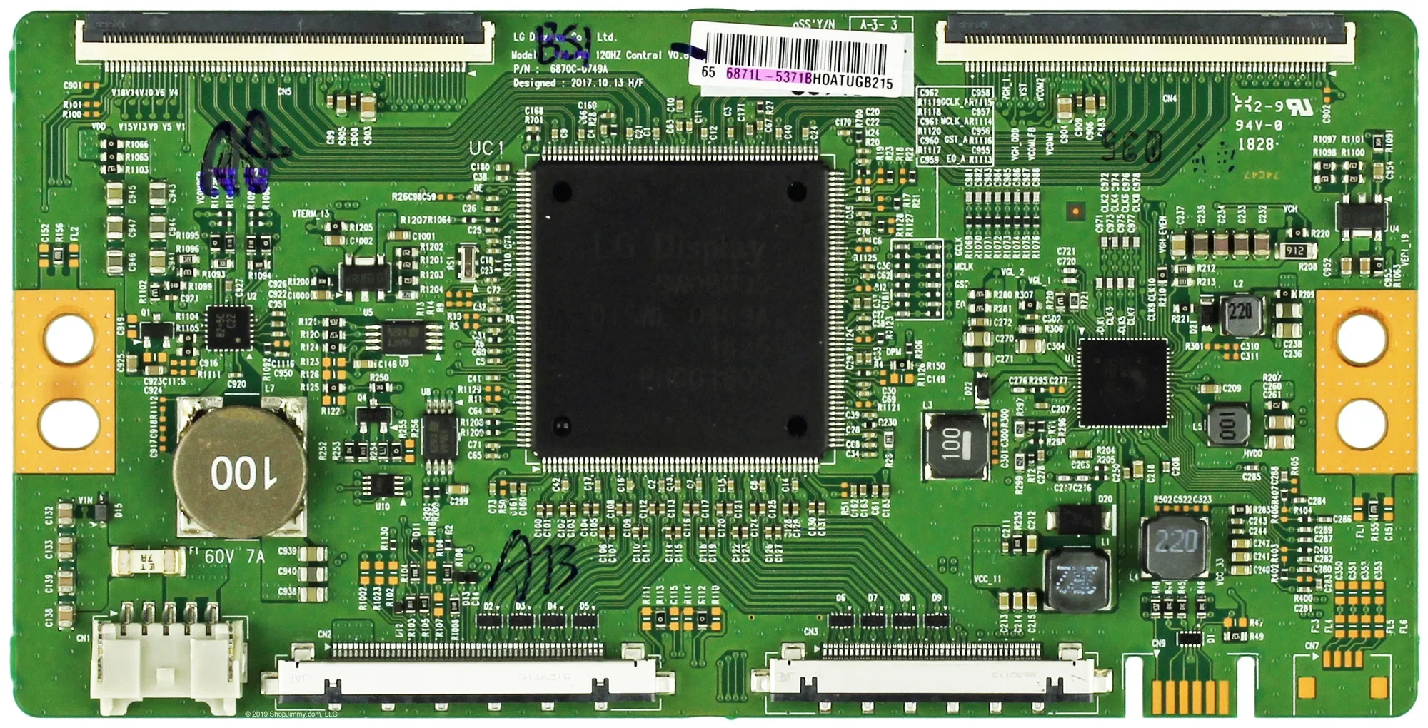 Original T-con Board 6870C-0749A 6871L-5351C 6871L-5371B Logic Board is for KDL-55XG8577 XBR-65X800H XBR-65X850G XBR-55X850G TV