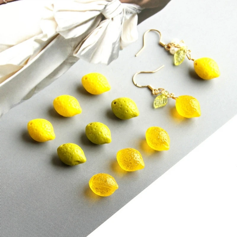 Stylish Lemon themed Drop Ear Rings Charm Portable Citrus Pendant Earrings Jewelry Ear Hooks for Everyday or Party Wear