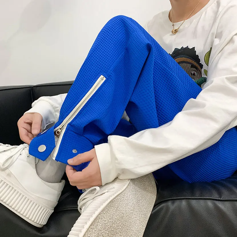 

Мужские повседневные свободные спортивные брюки: новинка весна-осень, модные, с манжетами, удобные, стильные, молодежные, немнущиеся