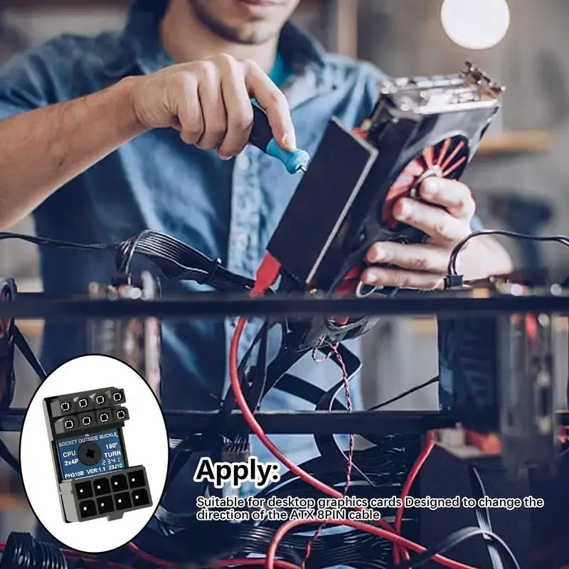 Grafikkarten adapter Lenk anschluss 8-polige Buchse auf 8-poligen Stecker Adapter Grafik Grafikkarten anschluss Verlängerung adapter