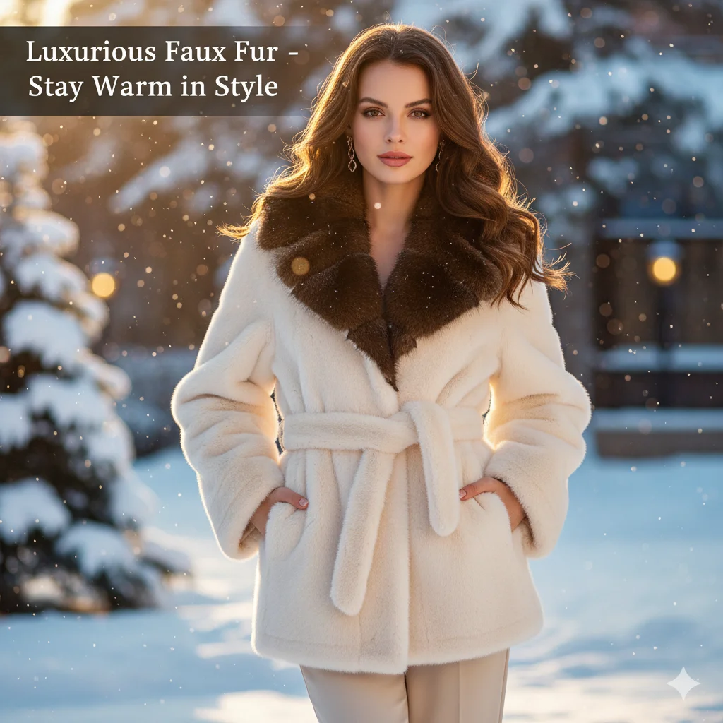 

Элегантное шаль из искусственного меха, женское пальто на шнуровке с длинными рукавами и поясом на талии, шерстяная женская куртка с лацканами, осень-зима 202, женская верхняя одежда