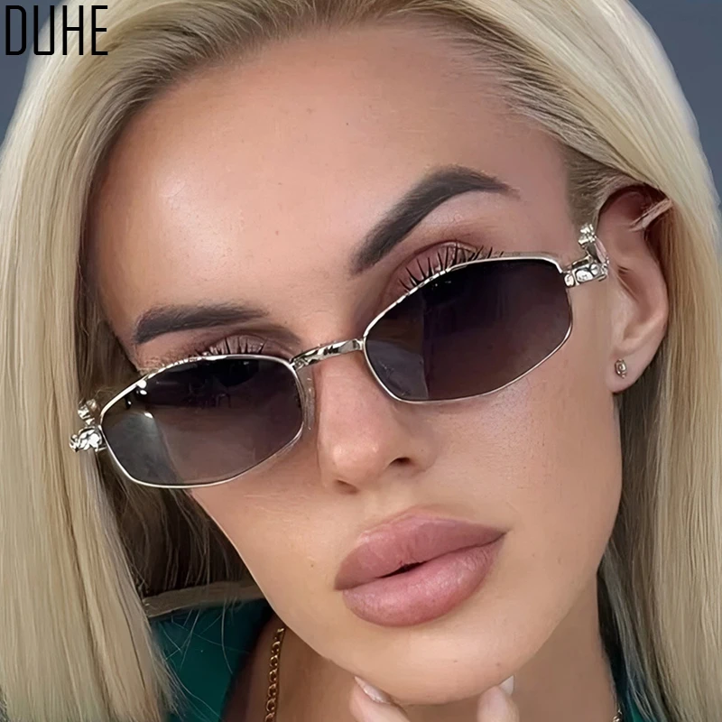 

Fashionable Polygonal Metal Diamond-Set Sunglasses Stage Performance Temperament Women's Sunglasses High-End Glasses Frame UV400