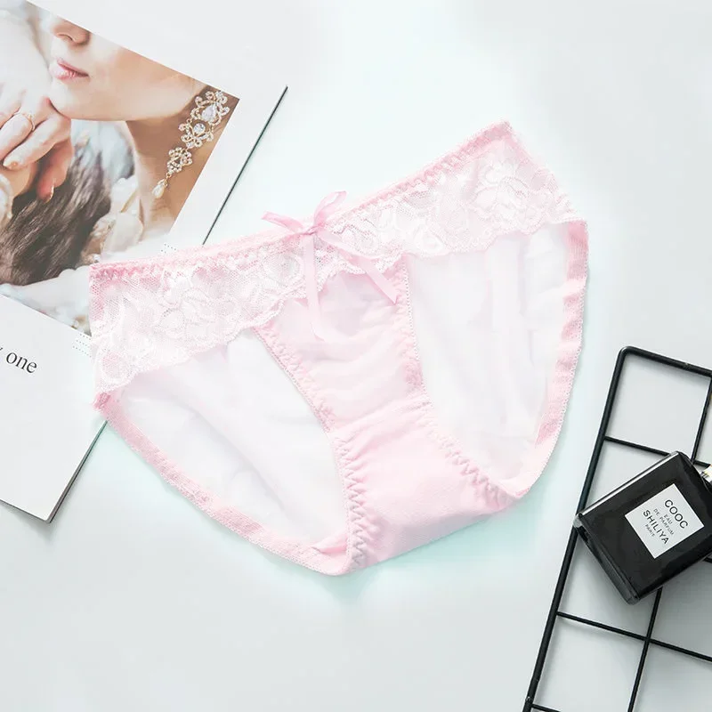 Culotte Sexy en Dentelle Ajourée pour Femme, Sous-Vêtement Confortable, Exquis, Lingerie