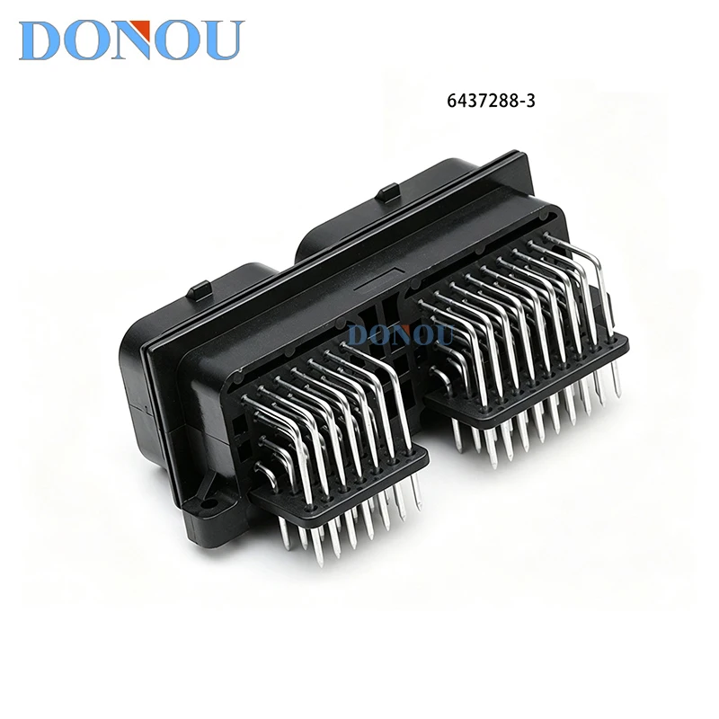 60Pin 6437288-3 SUPERSEAL 1.0 Right Angle Header Connector w/Term For ECU Engine TCU Truck Bus Car Moto SensorCtrl Mod Harness K