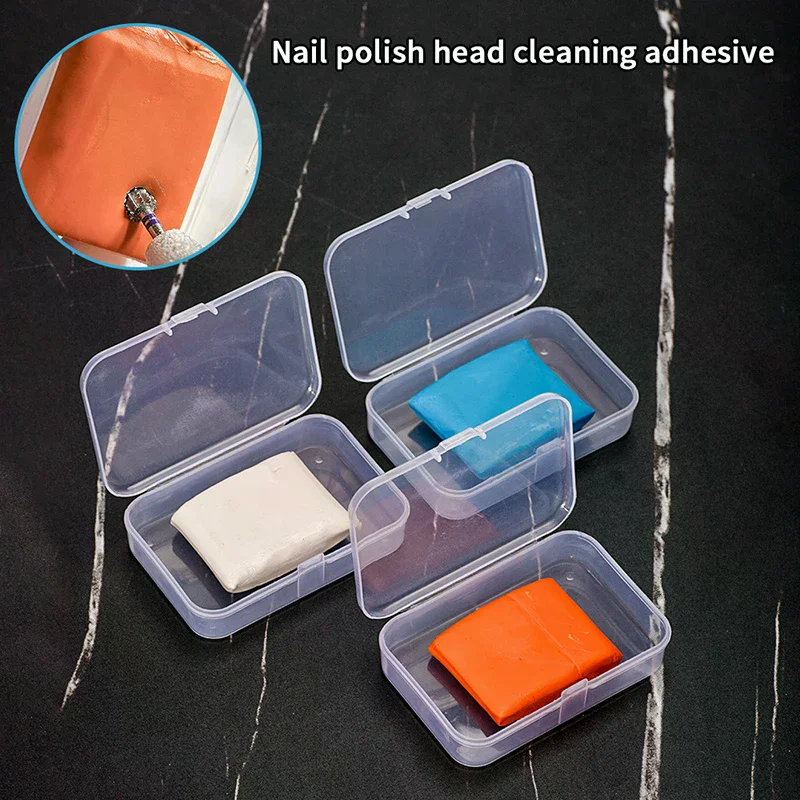 Punte da trapano elettriche per unghie Pulizia fango con scatola antipolvere Taglierina per manicure portatile Detergente Spazzola per polvere Strumenti puliti rapidamente