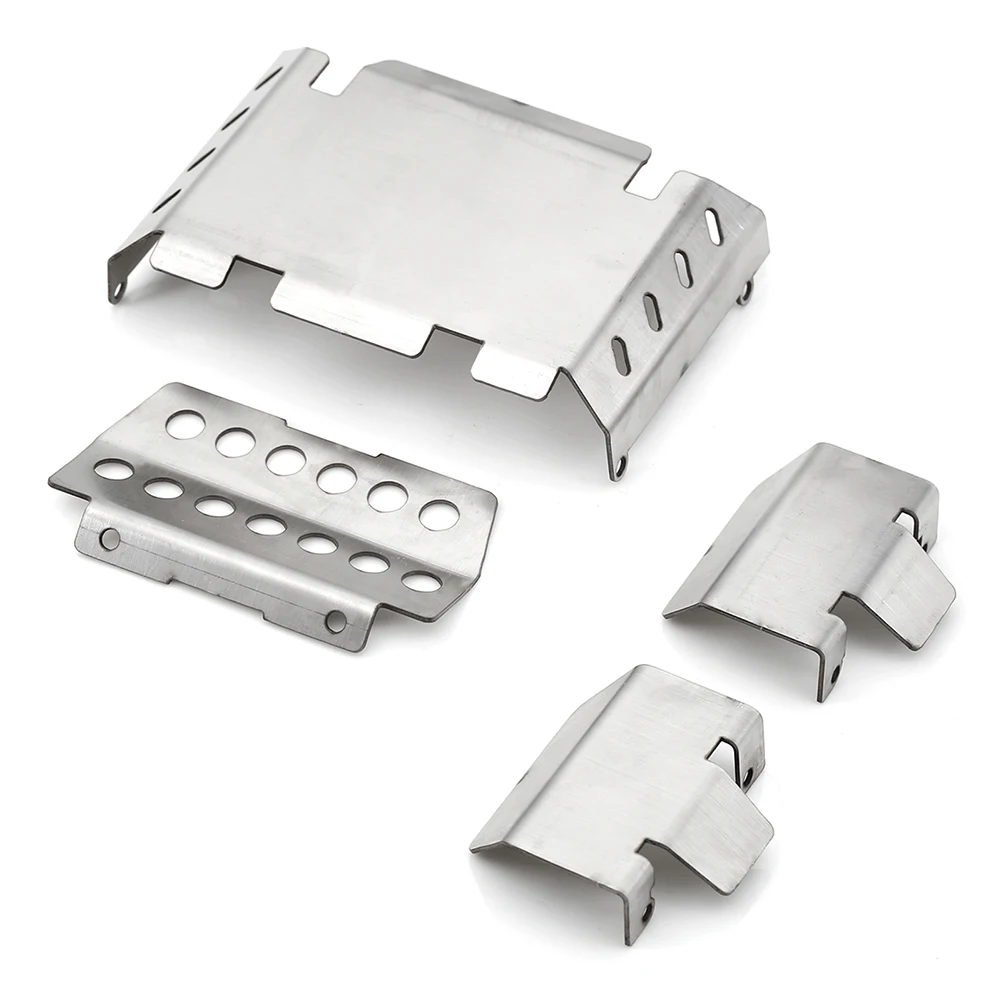 Stainless Steel Guard Plate Chassis Armor For 1/10 FMS FCX10 K5 RC Car Upgrade
